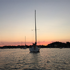  Sonnenuntergang am Eckernförder Hafen